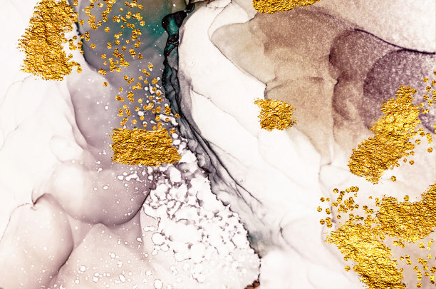 金色的天空。奢侈的艺术。北金-大理石。图片下载