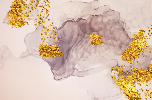 金色的天空。奢侈的艺术。北金-大理石。图片下载