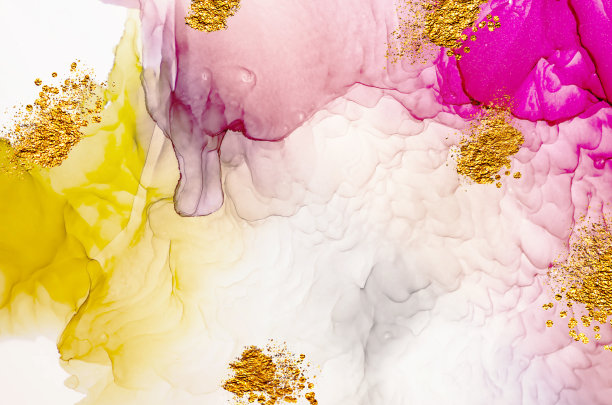 金色的天空。奢侈的艺术。北金-大理石。图片下载