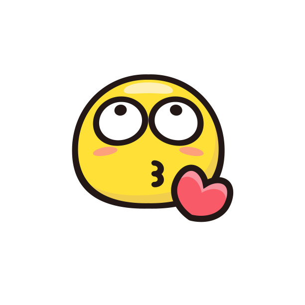 表情可爱的平面颜色和线条艺术图片下载