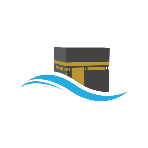 克尔白麦加符号标志设计模板图片下载