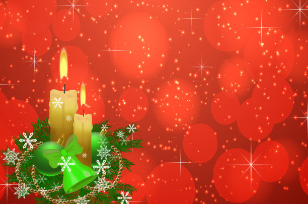 新年快乐，圣诞快乐!可以用作明信片，互联网横幅或传单。插图有文字的空间，复制的空间。图片下载