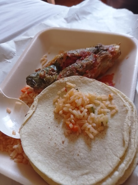 智利塞满了米饭和玉米饼图片下载