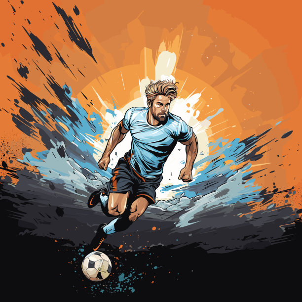 足球运动员手绘漫画足球运动员图片下载