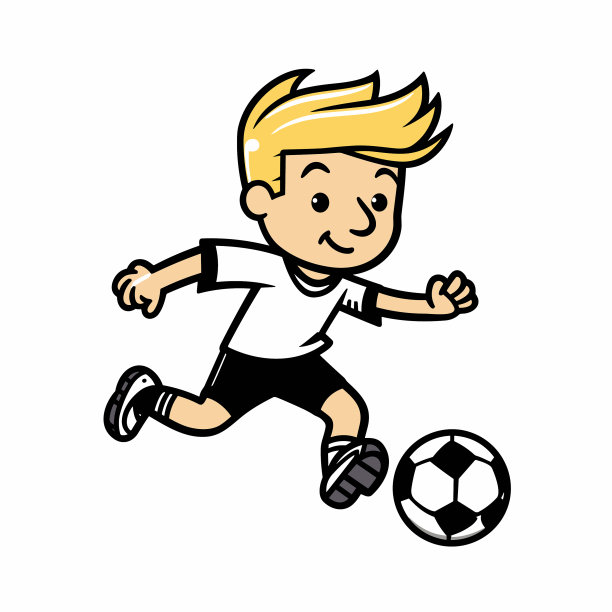 足球运动员手绘漫画足球运动员图片下载