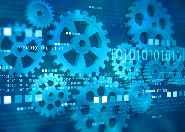 现代技术背景下的工业齿轮图片下载