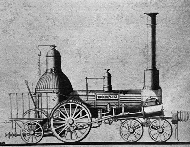 柏林，1841年第一辆博尔西格机车图片下载
