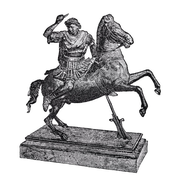 亚历山大大帝骑士雕像图片下载