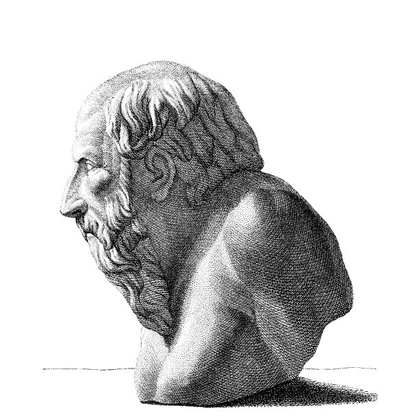 提奥奇尼斯半身像，侧面，引文:被问及人类中最美的是什么，提奥奇尼斯回答:自由的世界图片下载