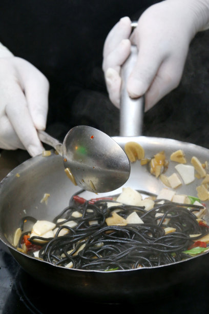 黑色意大利面图片下载