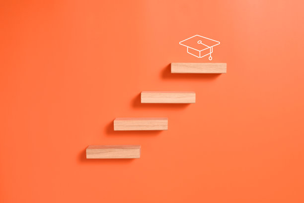 教育图标和毕业生帽概念。人毕业图标。高质量照片图片下载