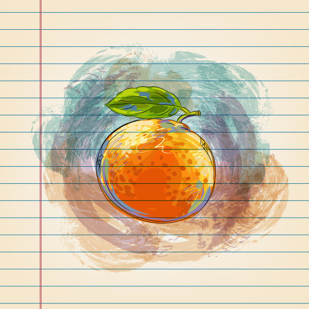 在方格纸上画橘子图片下载