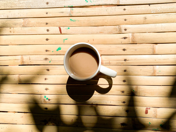 早晨喝咖啡图片下载