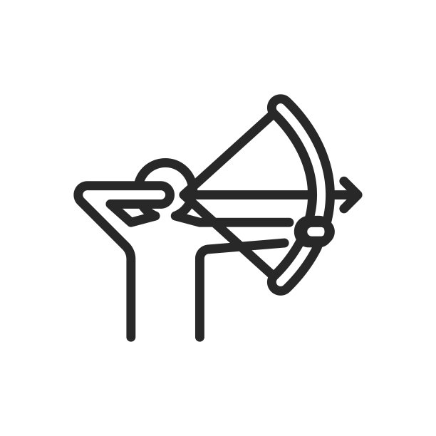 射箭图标。图片下载