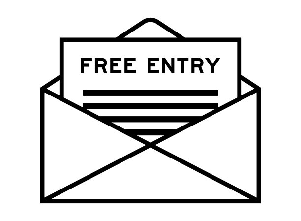 信封和信件签名与文字自由进入作为标题图片下载