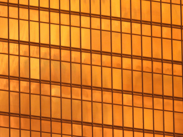 香港橙色摩天大楼图片下载