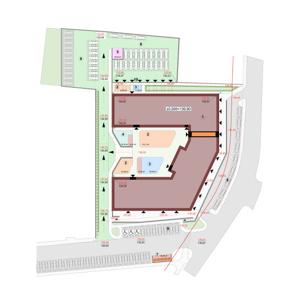 建筑总体规划的矢量蓝图图片下载