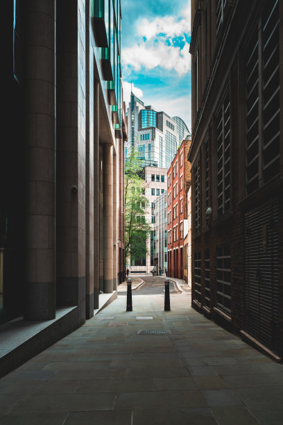 伦敦狭窄的街道图片下载