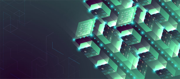 智能城市。等距大数据概念，数据库。抽象的技术背景。图片下载