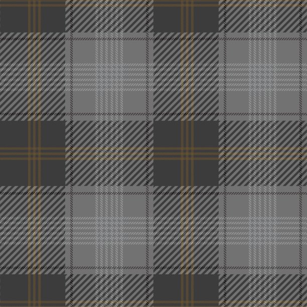 格子呢无缝图案，灰色和黑色，图片下载