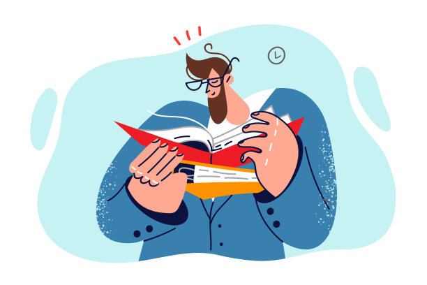 经理负责文书工作，拿着文件文件夹，阅读合同图片下载