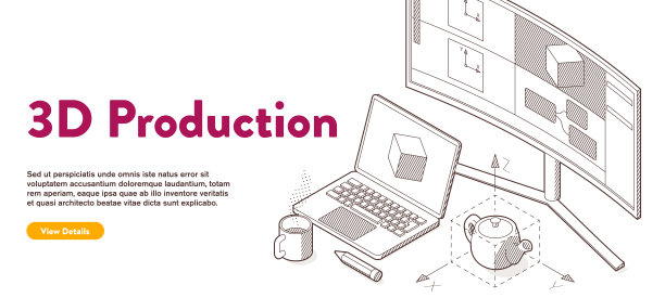 横幅- 3d制作概念图片下载