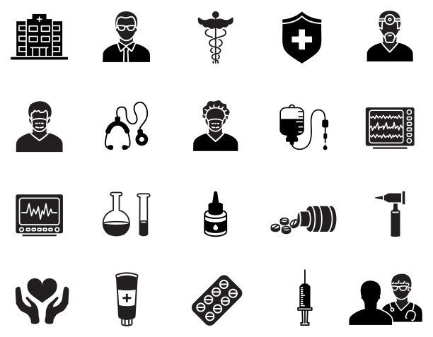 医疗图标。图标集。图片下载