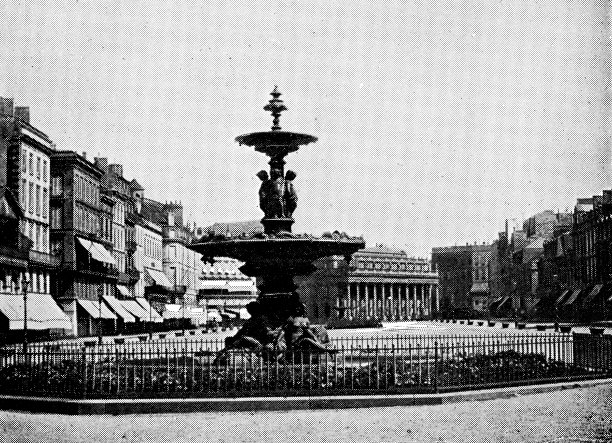 法国波尔多的三恩喷泉——19世纪图片下载