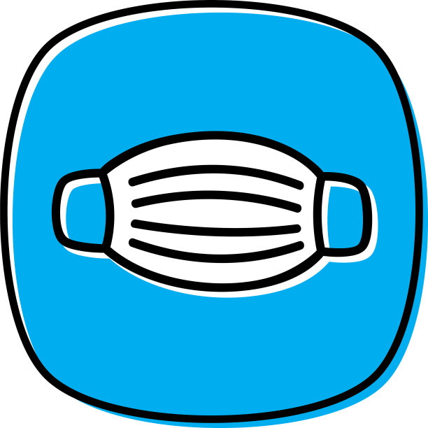 外科口罩涂鸦图片下载