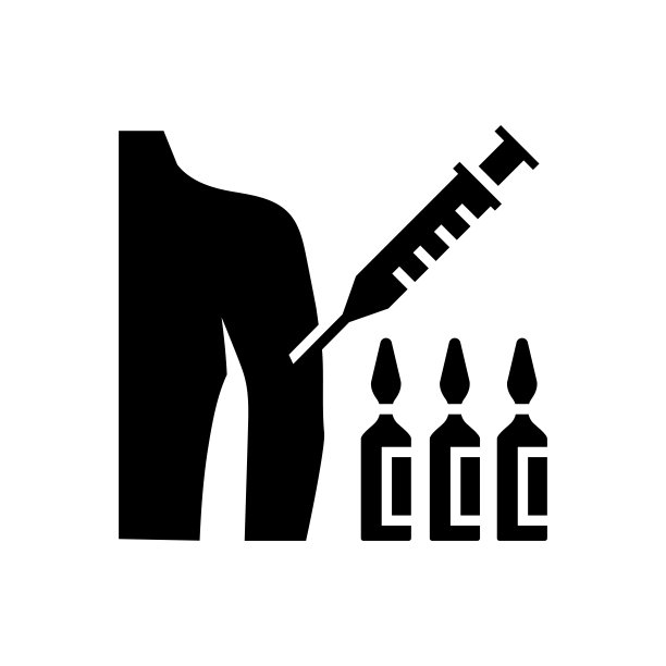 疫苗平面图标，平面插图符号设计图片下载