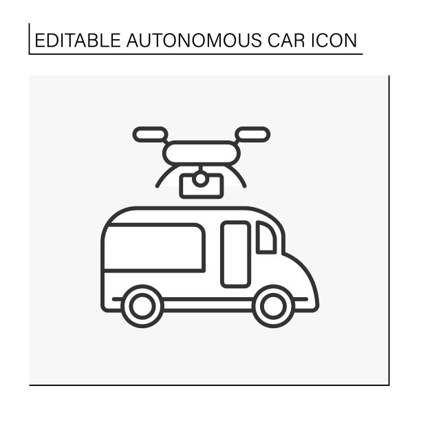 自动驾驶汽车品牌图标图片下载