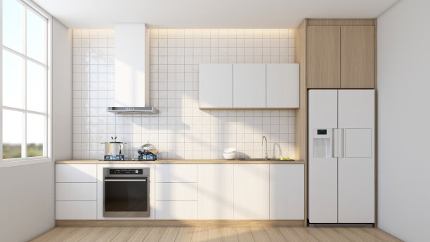 现代日式风格的厨房图片下载