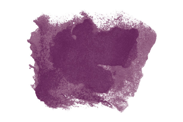 深紫色水彩背景。艺术手绘。隔离在白色背景上图片下载