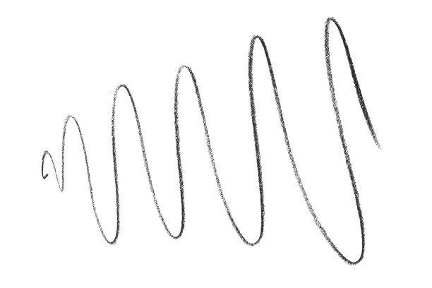 黑色和灰色铅笔笔画孤立在白色的背景。图片下载