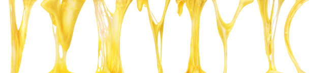 融化的奶酪被隔离在白色的背景上图片下载