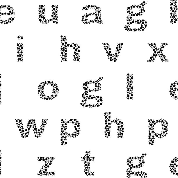 字母图案中的气泡图片下载