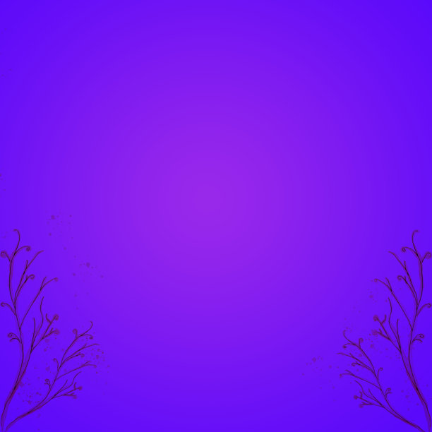 一种鲜艳的紫色明信片、海报、题词或广告的地方设计师贺卡，请柬。细枝，植物在空的背景上做示范。图片下载