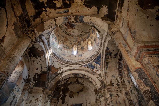 土耳其卡尔斯的阿尼遗址。图片下载