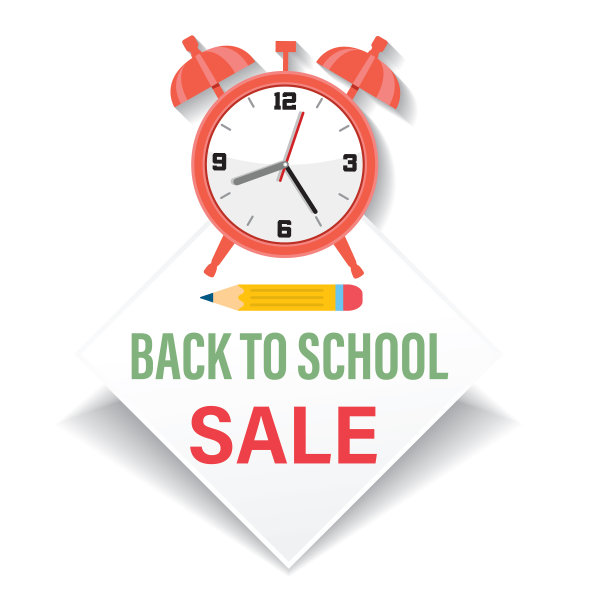 回到学校销售横幅贴纸图片下载