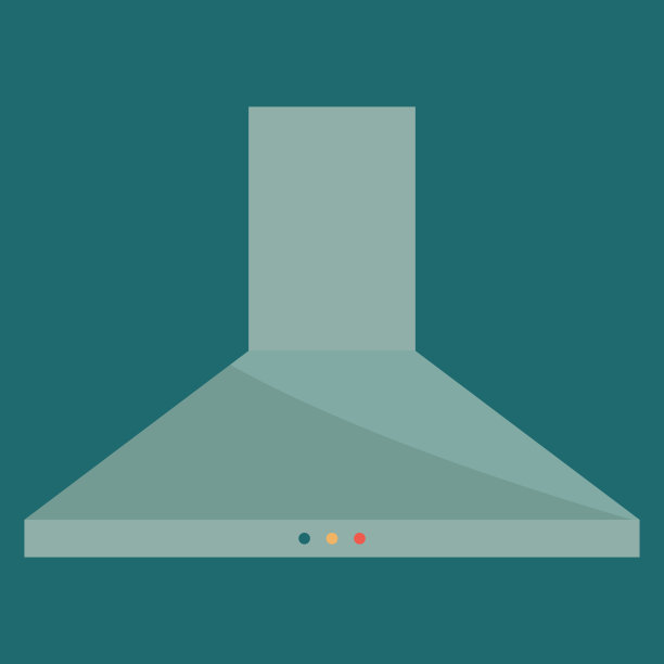 厨房罩或排气罩作为家庭或家用电器矢量图片下载