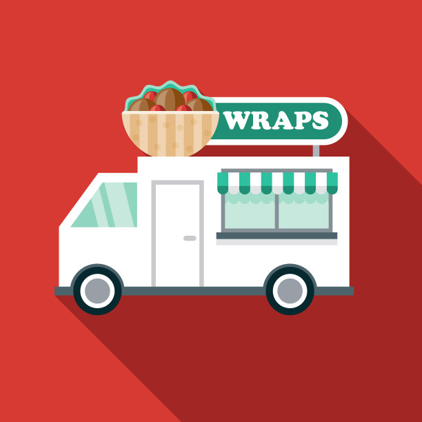 包装餐车图标图片下载