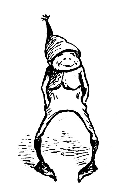 有趣的卡通人物的古董插图(“布朗尼”，1887年)图片下载