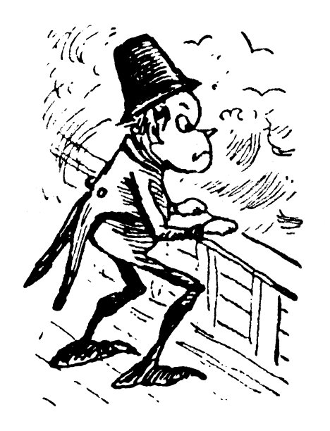 有趣的卡通人物的古董插图(“布朗尼”，1887年)图片下载