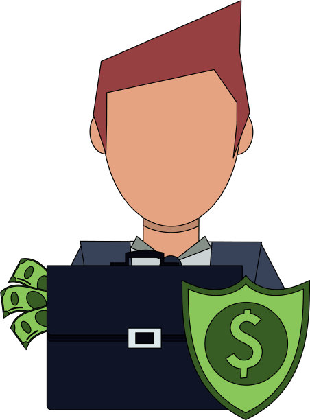 执行商业公司卡通人图片下载