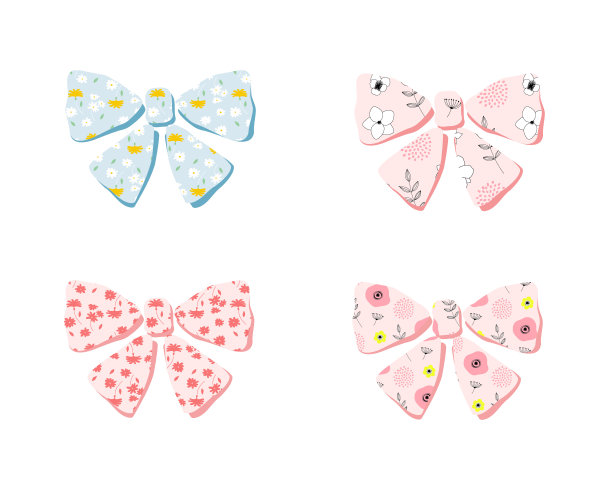 斯堪的纳维亚花丝带插图材料集图片下载