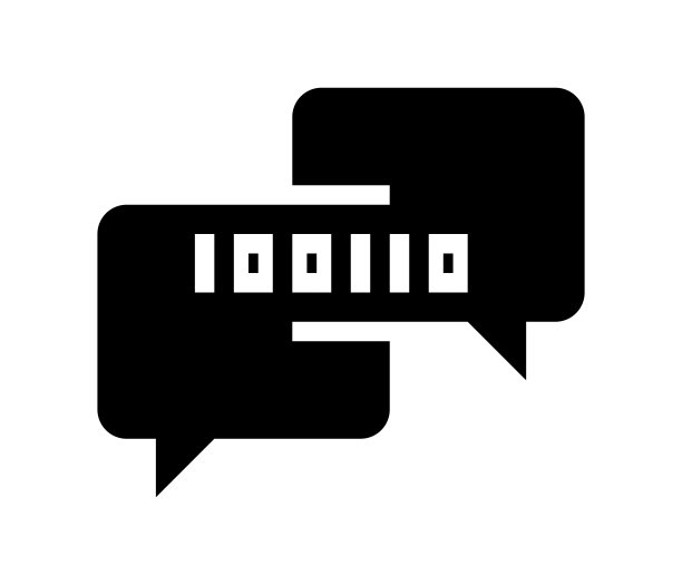 为AI聊天机器人插入单色图标图片下载