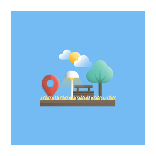 公园的位置图标图片下载