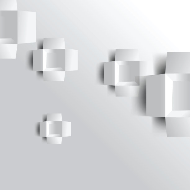 现代3D盒子背景图片下载