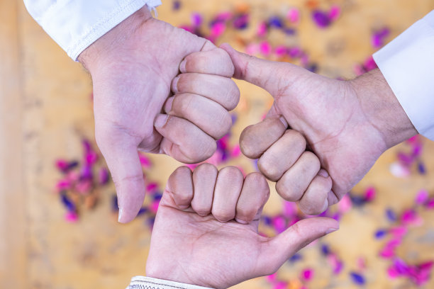 多性别阿拉伯人携手合作，代表他们达成了协议图片下载