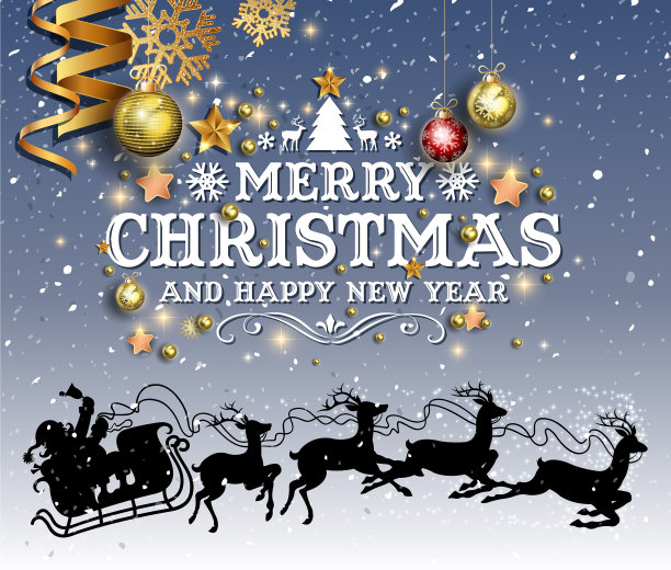 华丽的圣诞礼物卡图片下载